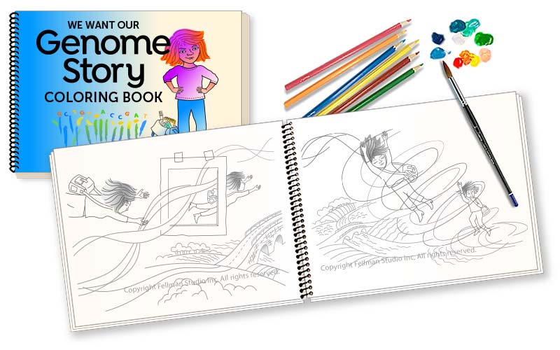 We Want Our Genome Story coloring book