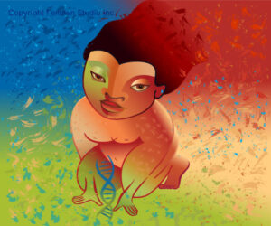 DNA-themed fine art, books, videos, and notecards by Lynn Fellman at FellmanStudio.com.