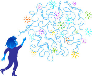 DNA-themed fine art, books, videos, and notecards by Lynn Fellman at FellmanStudio.com.